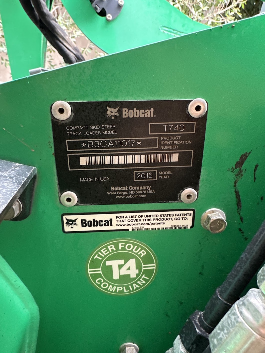 2015 Bobcat T740 Skid Steer - Image 11